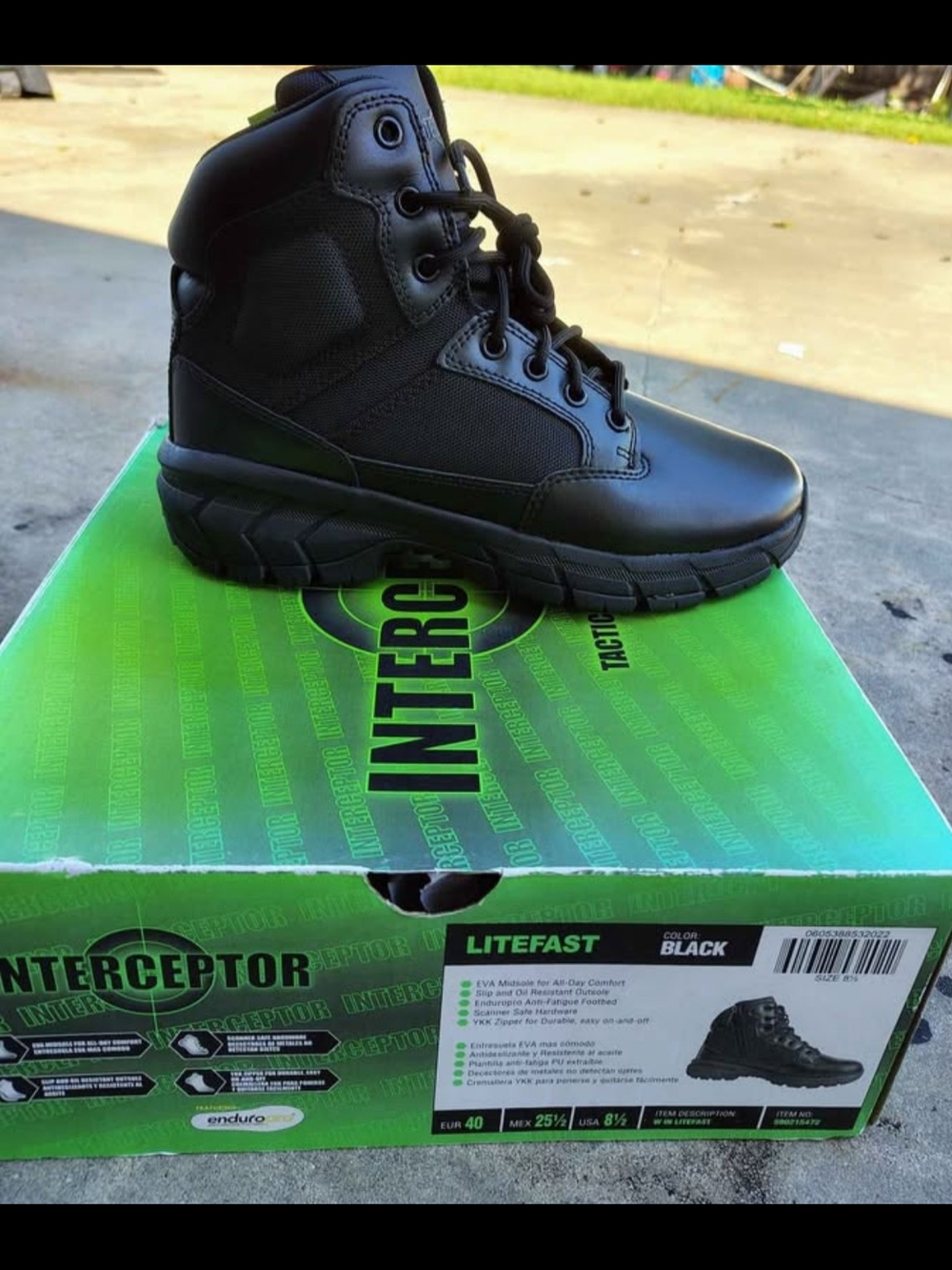 Interceptor Women's Combat Boot in Black